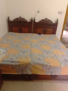 1 Bed set with Moltyfoam mattresses for sale