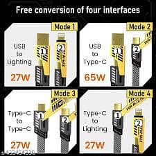 Pd 27 watt 4 in 1 Fast charging Cable 0