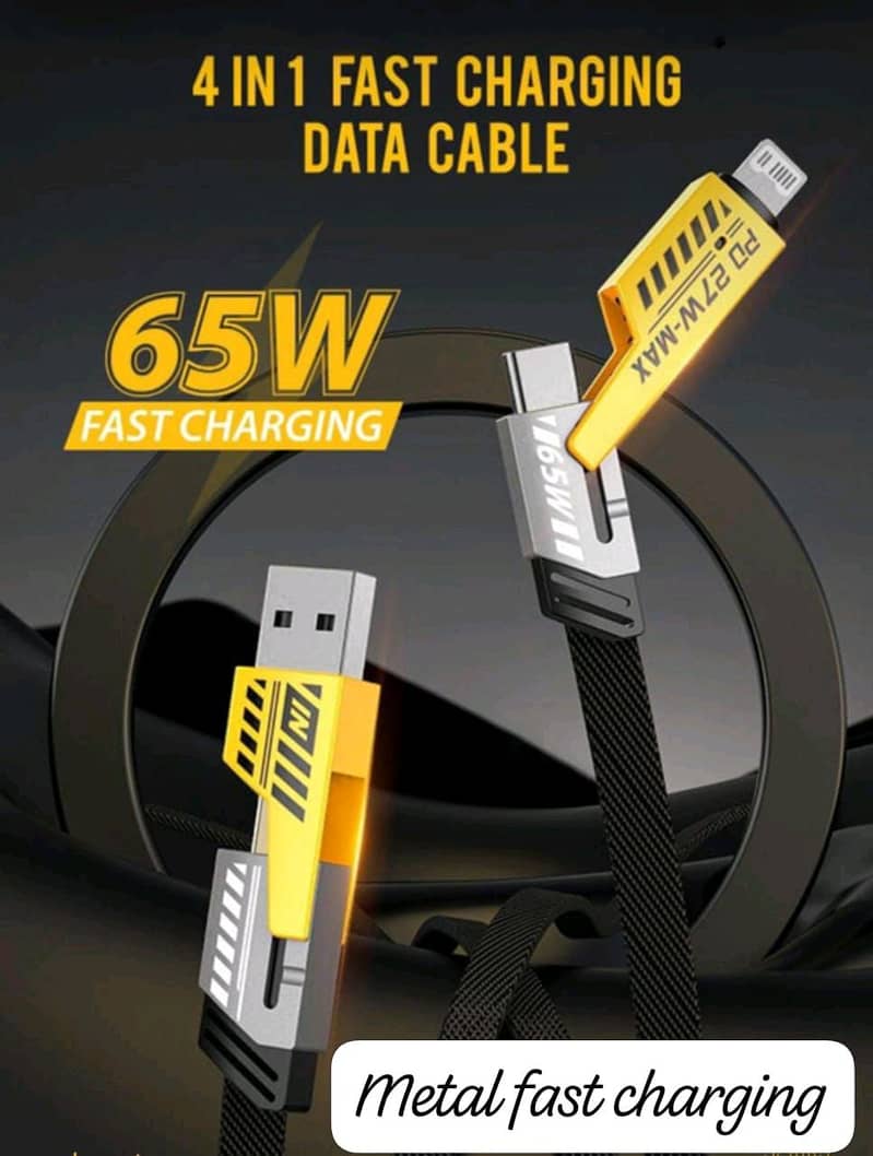 Pd 27 watt 4 in 1 Fast charging Cable 2