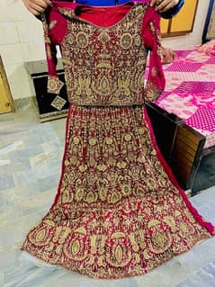 Gorgeous Red Bridal Dress – Heavy Embroidery & Royal Look