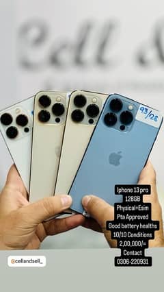 13 Pro 128GB and 256GB Pta Approved