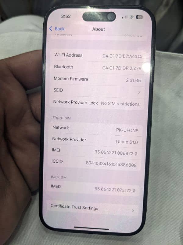 iphone 150 pro non pta physical dual sim 7