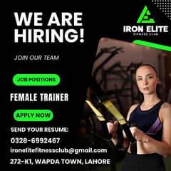 we are looking for female gym trainer