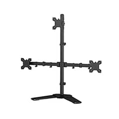 Triple Monitor Stand – Fits 14'' to 30'' Screens | Sturdy & Adjustable