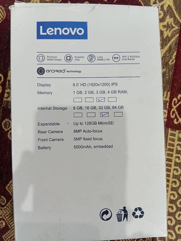 Tab M8 lenovo 8