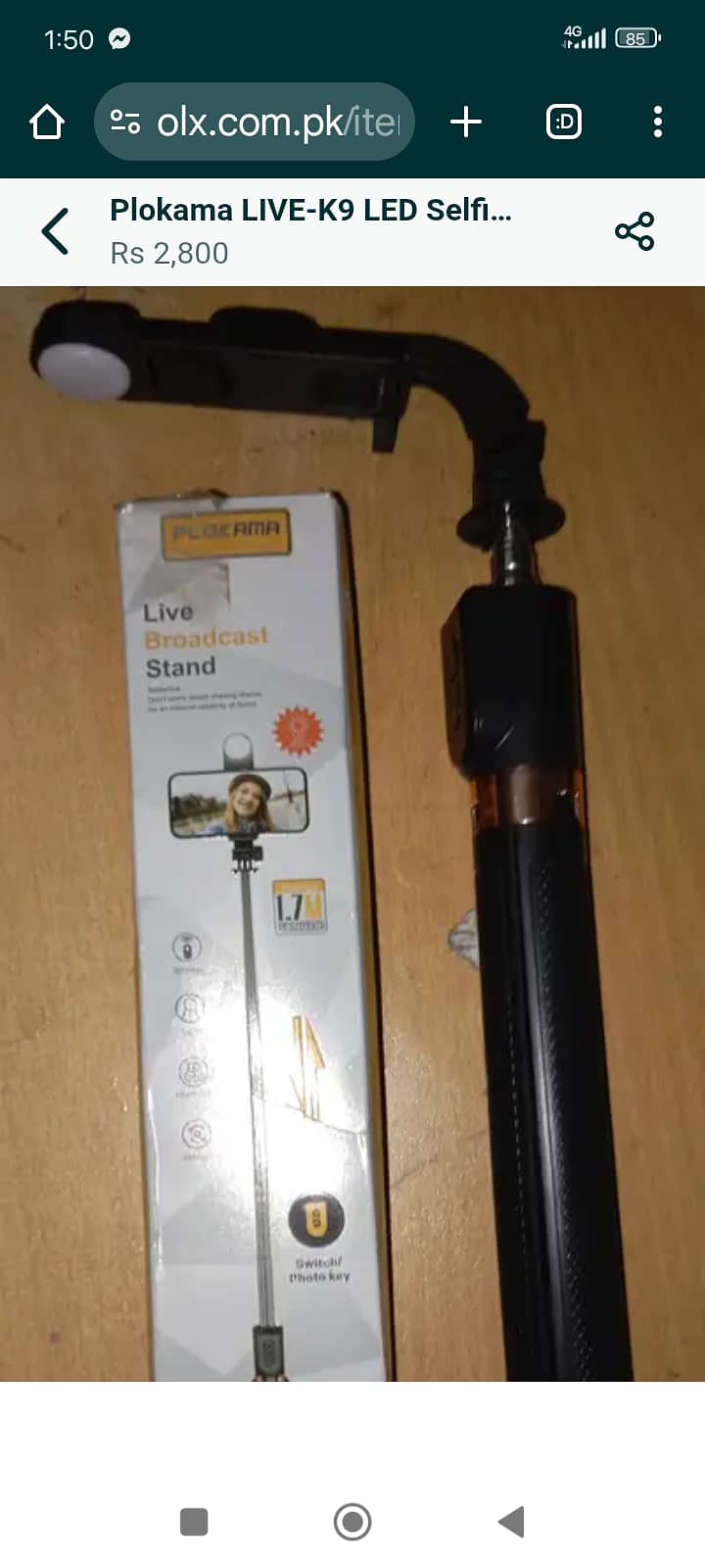 K9Mic and Tripod Selfi stick 1