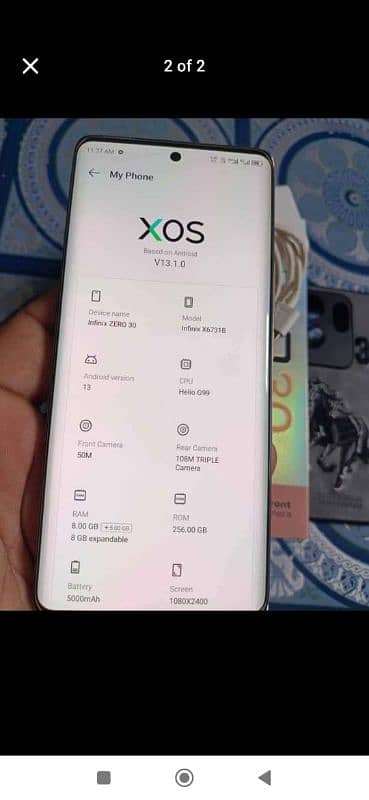 infinix zero 30 16 GB RAM 256 GB memory 03259239887 1