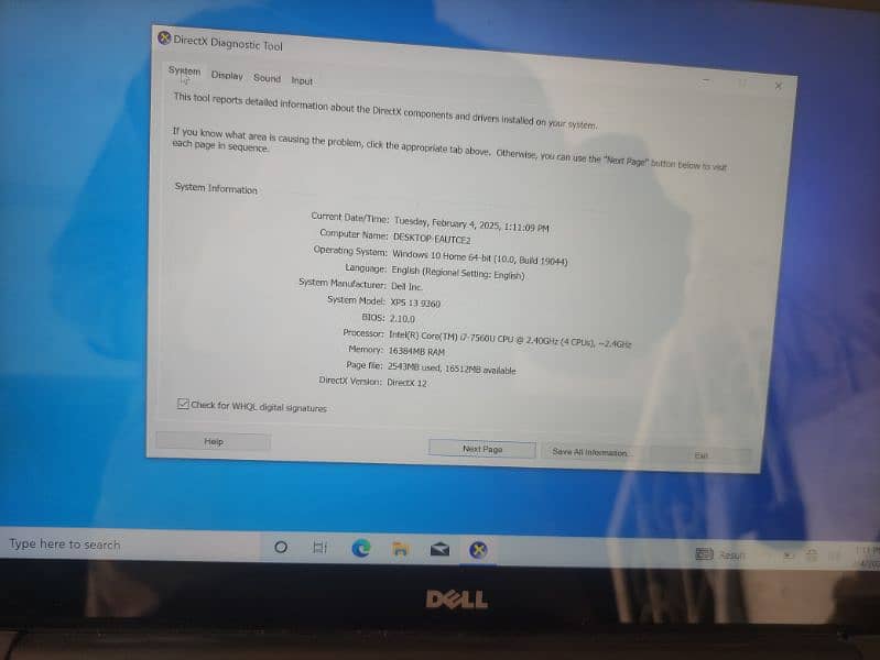 Dell XPS 13 9360 3