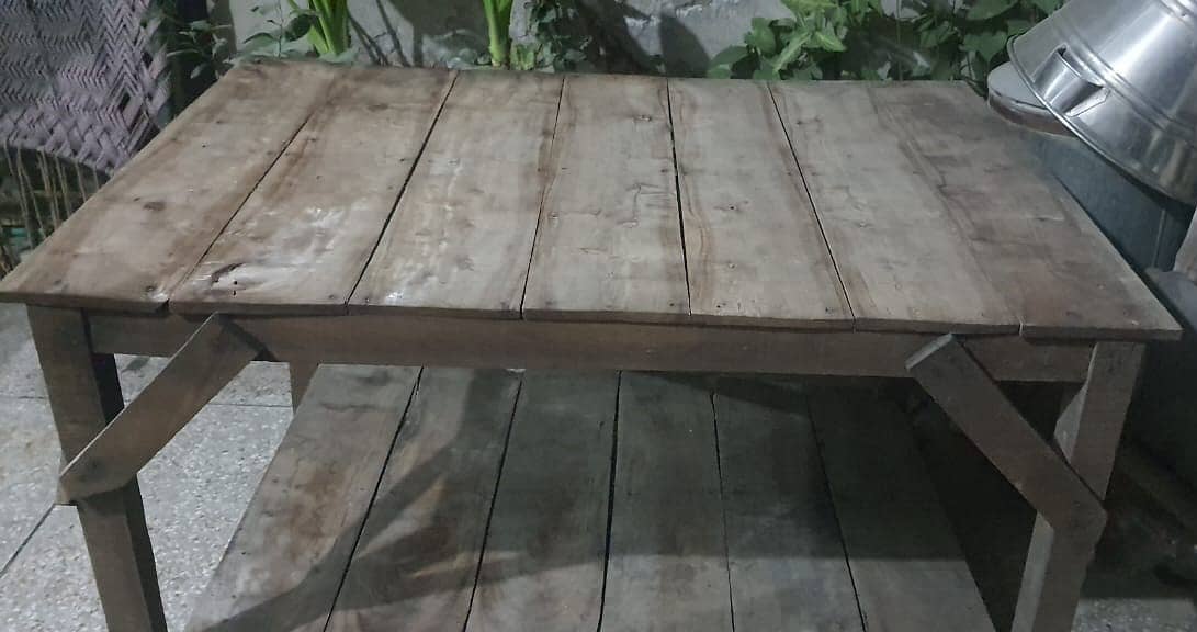 Solid Wood Bench 4'x 5' 1