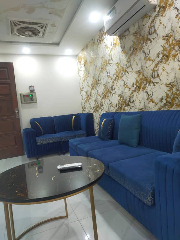 One Bed new Furnished Apartment for rent in Sector F near Imtiaz mall 9