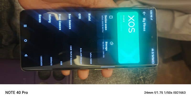 inifinix note 40pro 12gb ram 256gb 1 month used 2