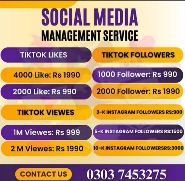 TikTok,Instagram,YouTube. Facebook I Likes Views Followers Subscribers 0