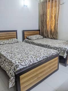 two single bed with mattress