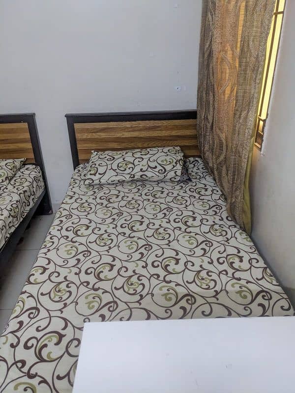 two single bed with mattress 5