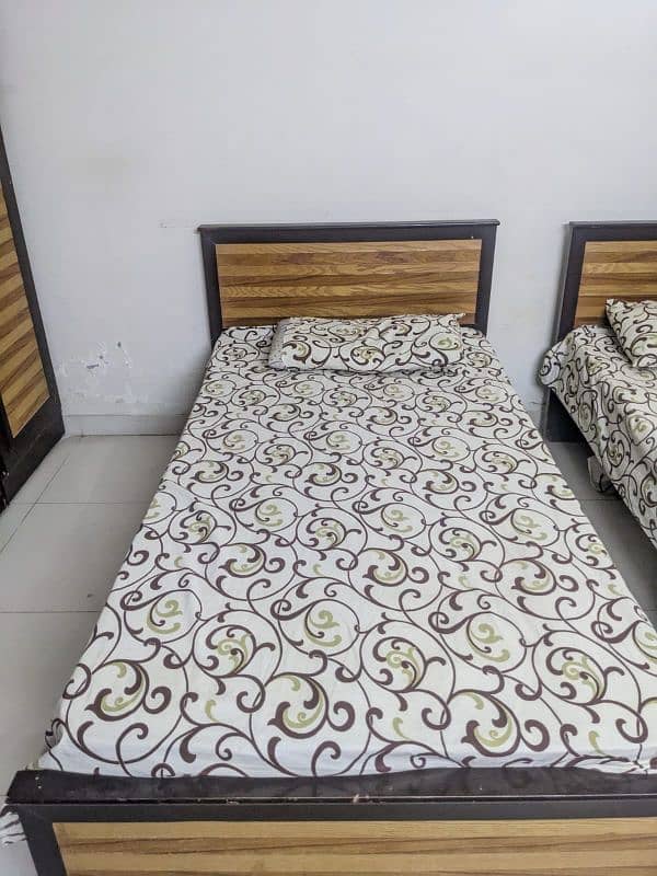 two single bed with mattress 6