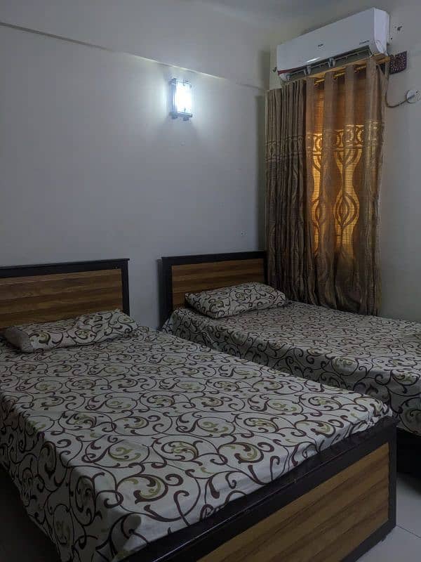 two single bed with mattress 7