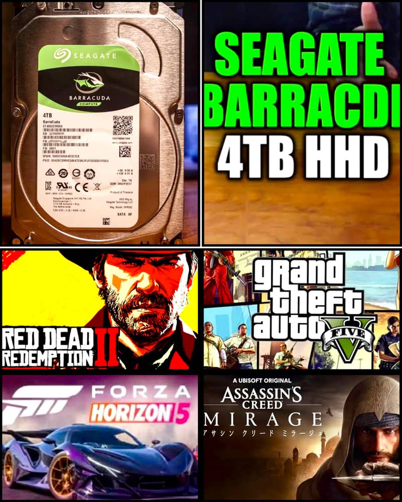 4TB HDD FREE FULL OF PC GAMES FOR SALE (TRANSCEND/SEAGATE/WD) 2