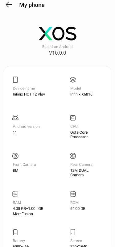 Infinix hot 12 play 1