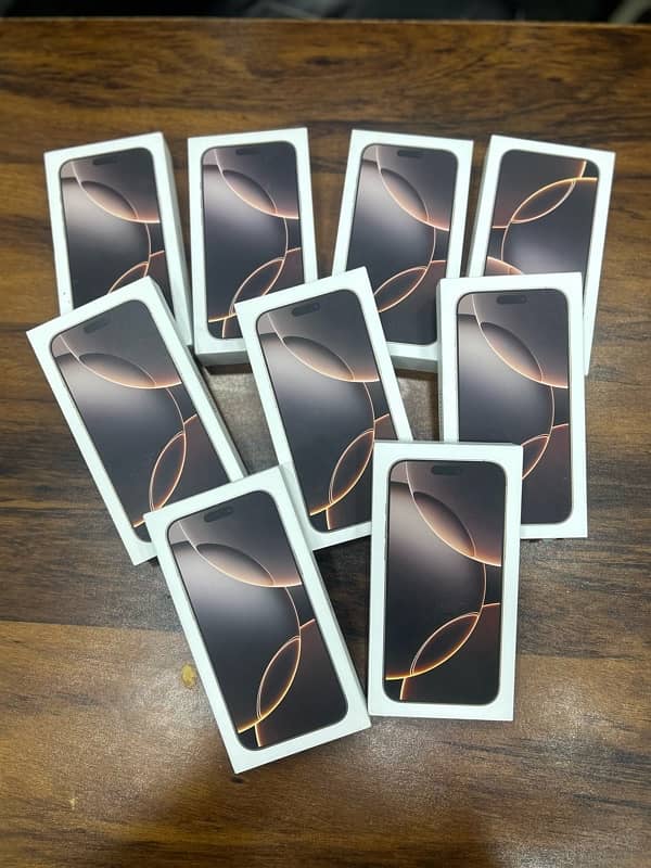 iPhone 16 pro max 256gb JV box pack non pta non active desert only 1