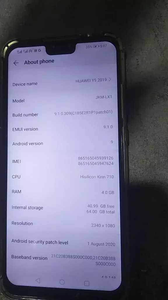 Huawei y9 for sale condition 9/10 all ok no problem 3