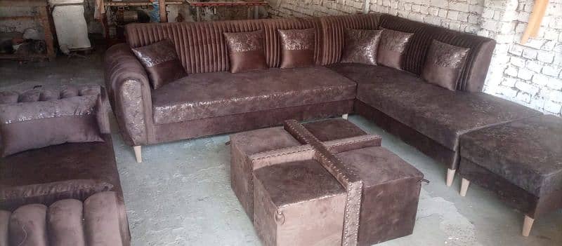 L shaped full sofa set 1