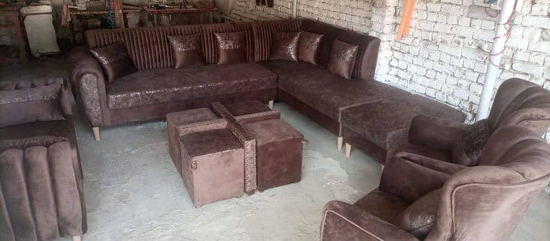 L shaped full sofa set 2