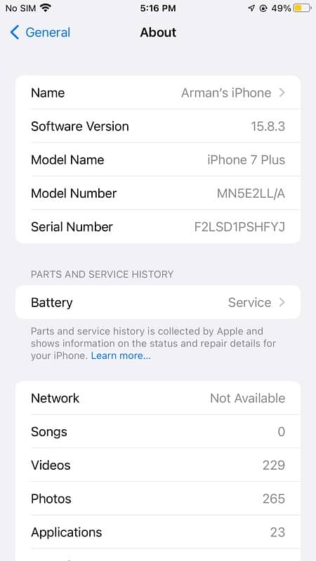 i phone 7 plus non pta 256 gb 7