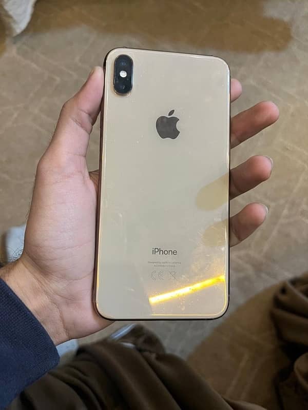 iphone xsmax 256 gb gold 10/10 pta approved 0