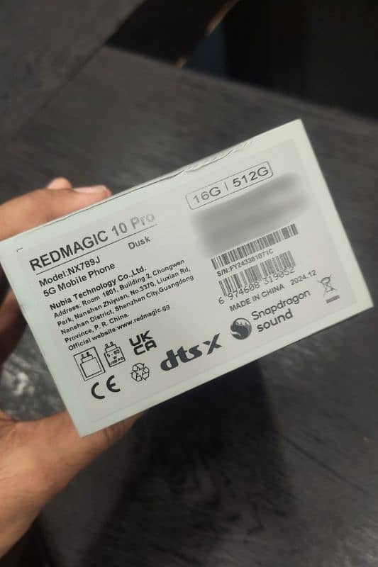 Redmagic 10 Pro - 16GB/512GB, Dusk, Non-PTA, Global Variant 6