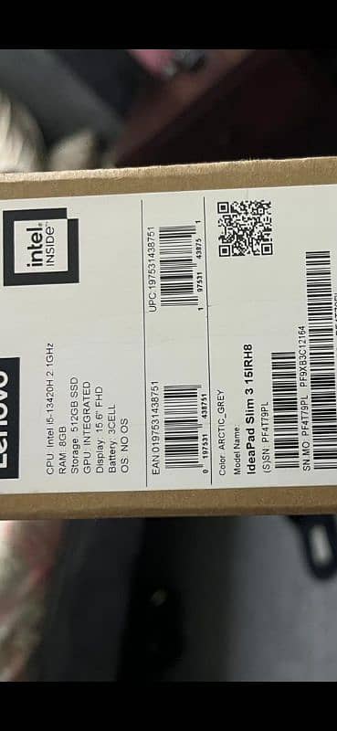 Lenovo IdeaPad Slim 3 15IRH8, 13th Gen, Core i5, Brand New 3