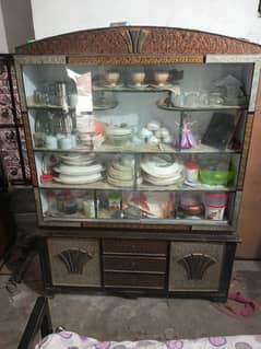 Wooden showcase for sale.