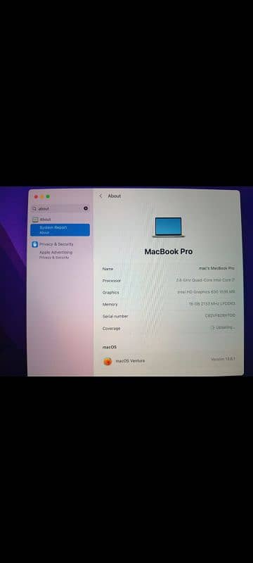 MacBook Pro 2017 7