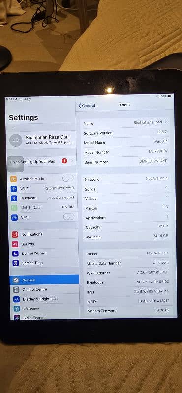 Ipad Air for Sale - All Hardware running 2