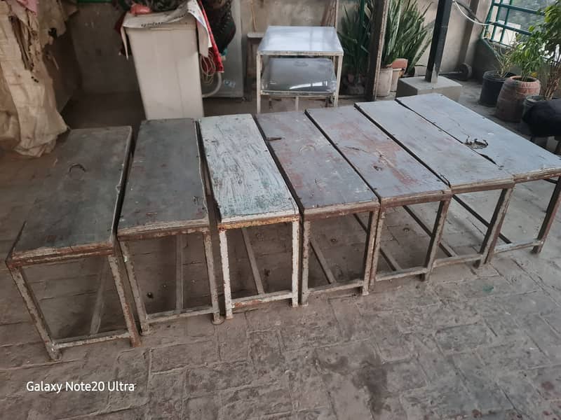 steel table and benches are urgent sale 1