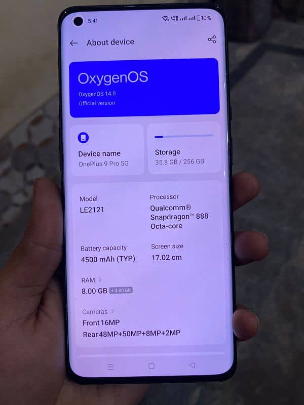 Oneplus 9 pro 8+8GB 256GB 6