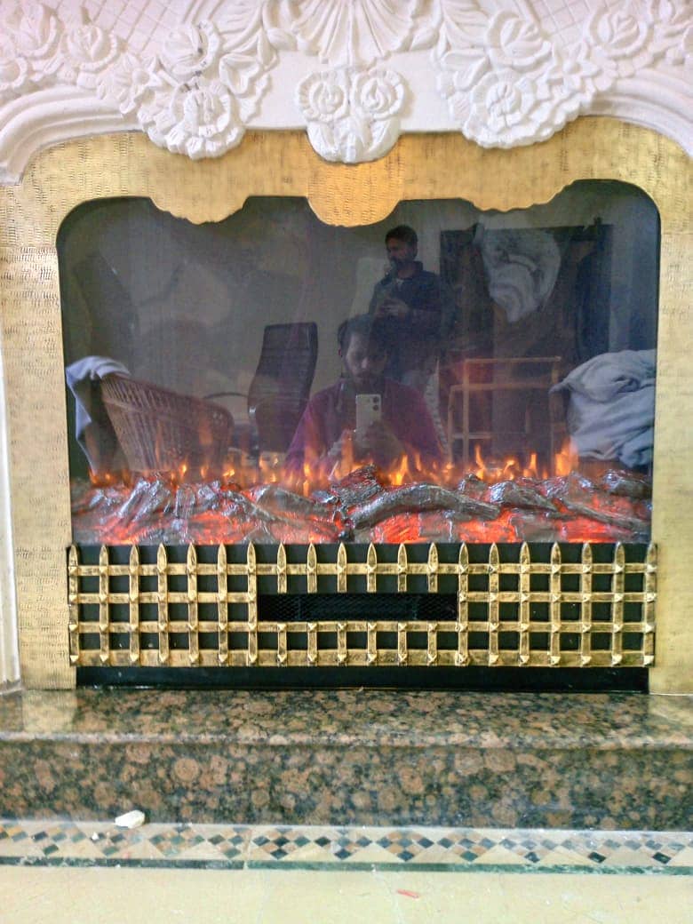 Fireplace - Marble fireplace - Electric fireplace - Fire decoration 12