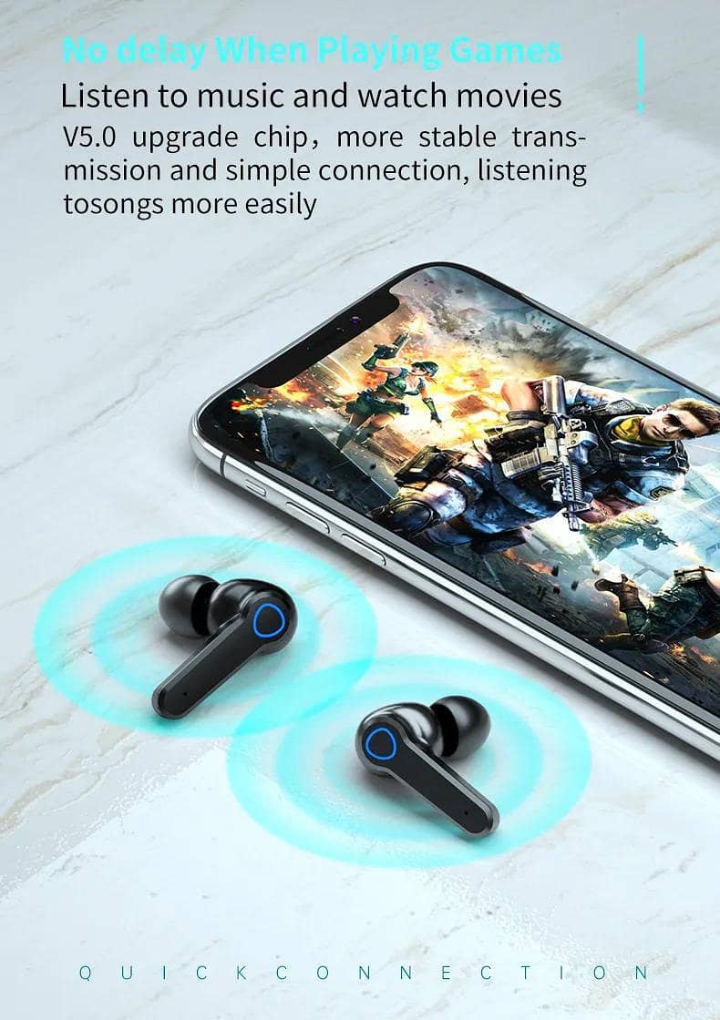  Wireless Earbuds, Earbuds, Headphones, Headset, Bluetooth Earbuds 2