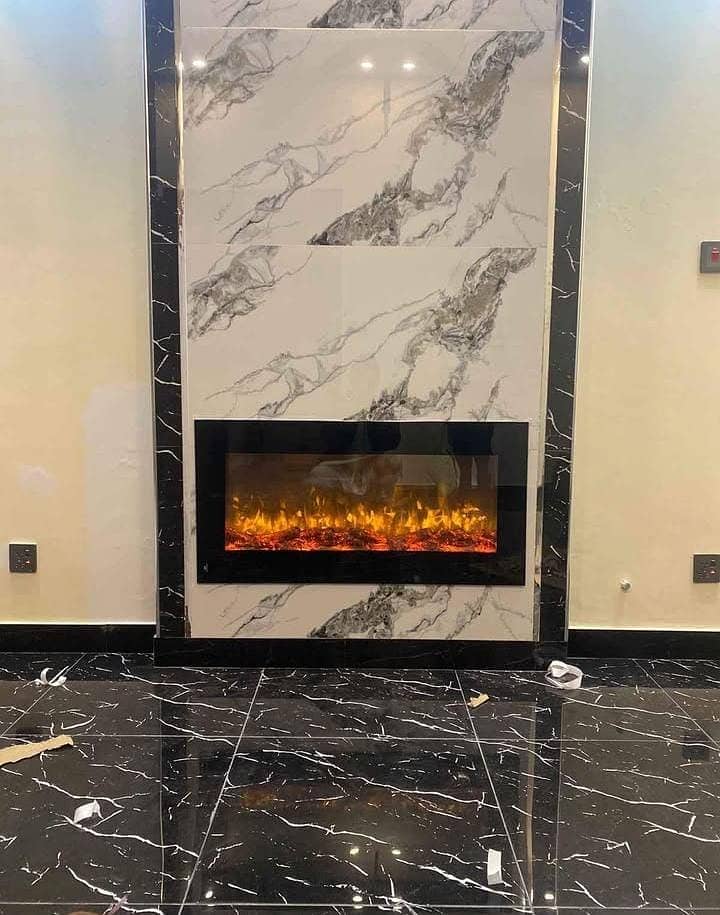 Fireplace - Marble fireplace - Electric fireplace - Fire decoration 3