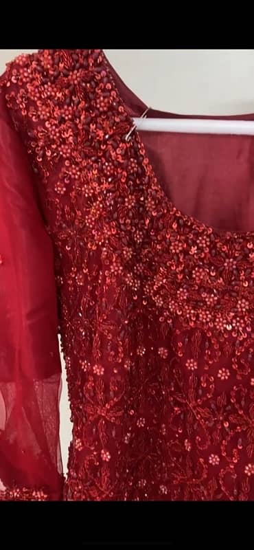 Branded Red Bridal Dress 3