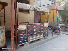 Fries and burger stall