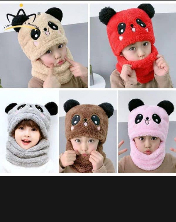 clearance sale Beanie Cap Neck Warmer for Kids - 5 Colors Available! 5