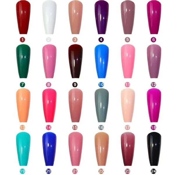 Fake Nail 24 different colors,. . 576 pieces 2