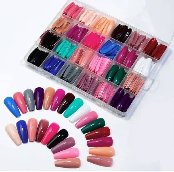 Fake Nail 24 different colors,. . 576 pieces 0