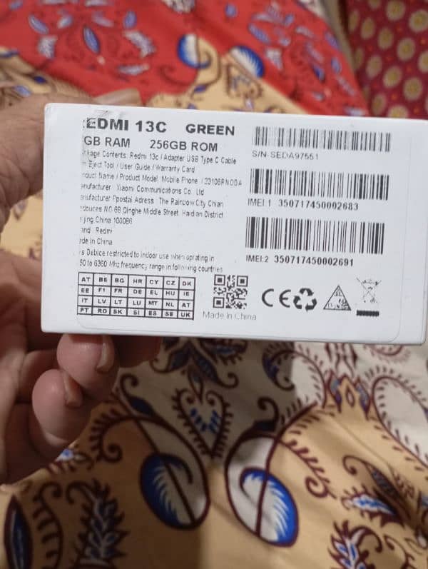 Xiaomi Redmi 13 c  8 ram 256gb rom 4