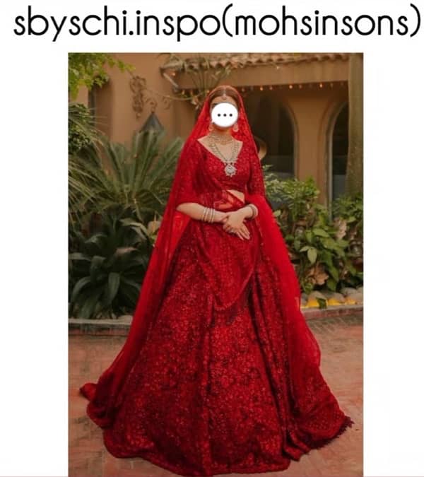 Branded Red Bridal Dress 0