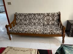 one 7 seater and two single seater sofa set