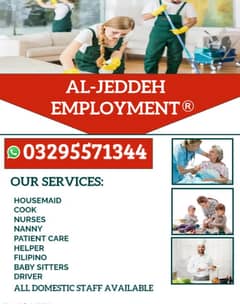 House maids , Security guard, Baby Sitter ,Chef, Cook, Chokidar,Driver