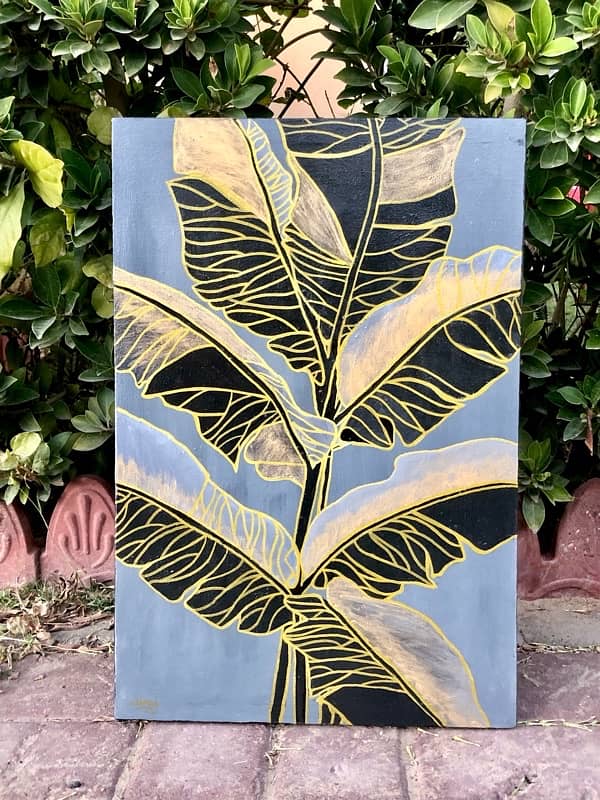 Leaf Painting - Set of Three 1