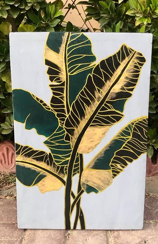 Leaf Painting - Set of Three 3