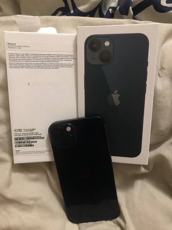 iphone 13jv 128jv with box in warranty 1